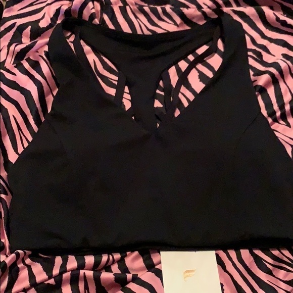 Fabletics black strappy back sports bra - Picture 6 of 6